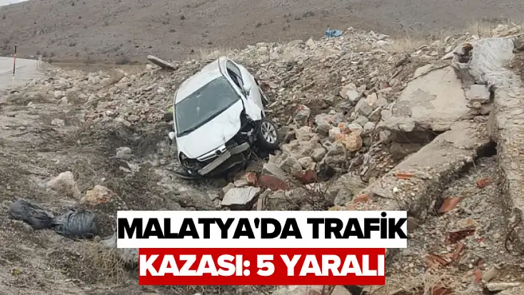 Malatya'da trafik kazası: 5 yaralı