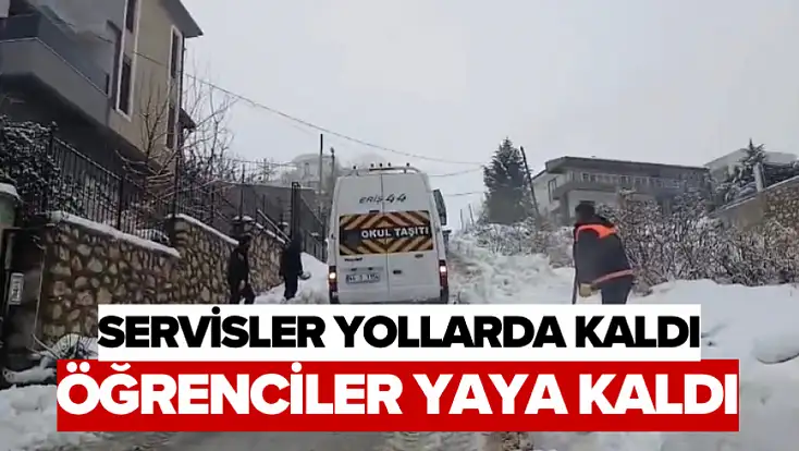 Servisler Yollarda Kaldı, Öğrenciler Yaya Kaldı