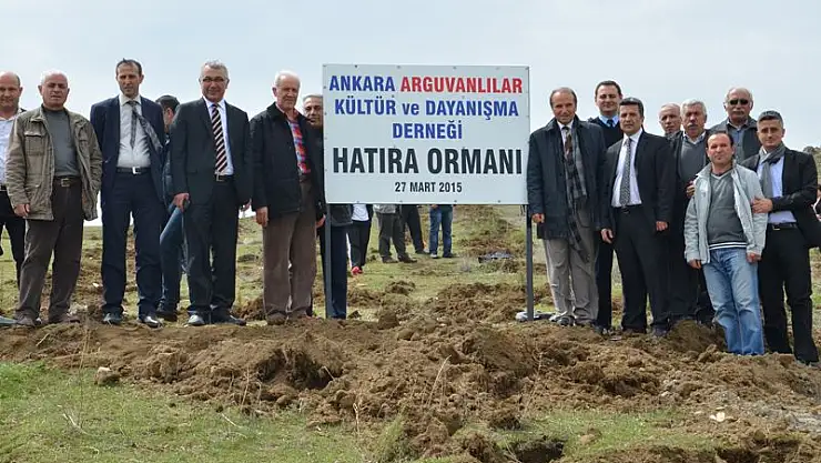 ANKARA ARGUVANLILAR DERNEĞİNDEN HATIRA ORMANI