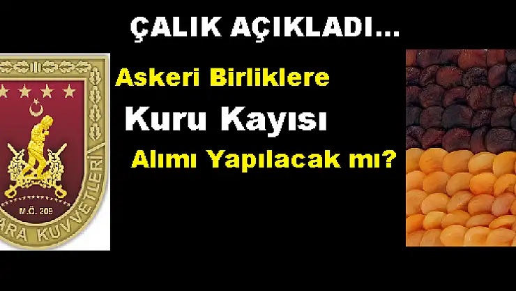 ASKERİ BİRLİKLER KURU KAYISI ALACAK MI?
