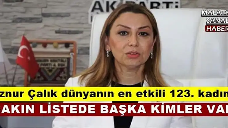 Öznur Çalık dünyanın en etkili 123. kadını