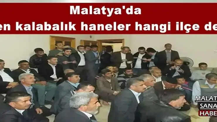 Malatya'da  en kalabalık haneler hangi ilçe de  