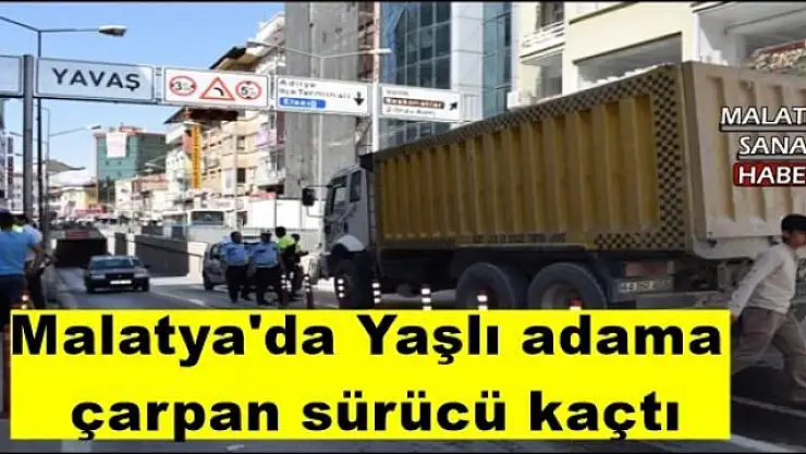 Malatya'da Yaşlı adama  çarpan sürücü kaçtı