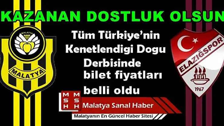 Elazığspor-Malatyaspor maçının bilet fiyatları belli oldu