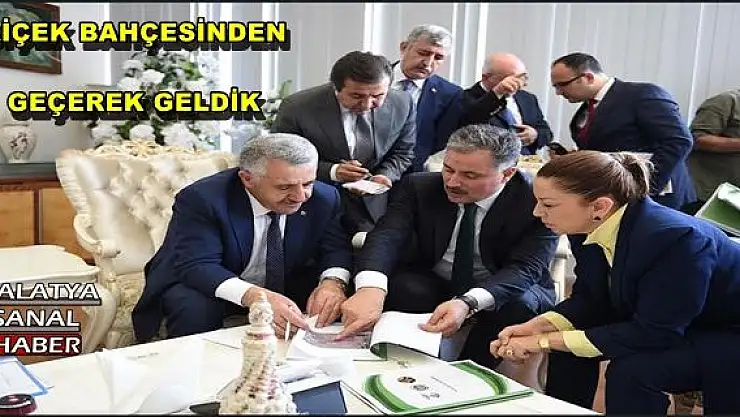 Malatya Büyükşehir Belediyesi´ni ziyaret eden 3 Bakandan övgü dolu sözler