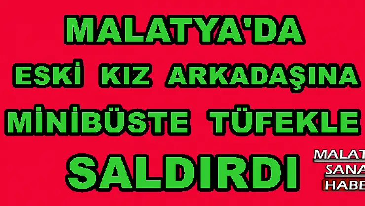 Malatya'da Eski kız arkadaşına minibüste tüfekle saldırdı