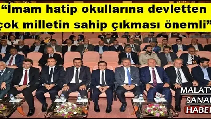 'İmam hatip okullarına devletten çok milletin sahip çıkması önemli'''''