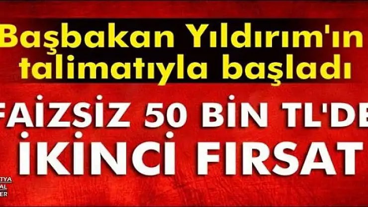 Faizsiz 50 bin liralık kredi
