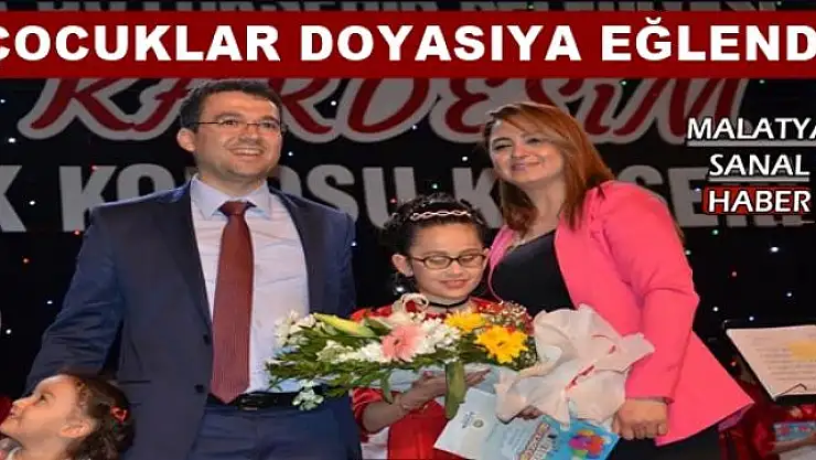 MALATYA'DA ÇOCUKLAR DOYASIYA  EĞLENDİ
