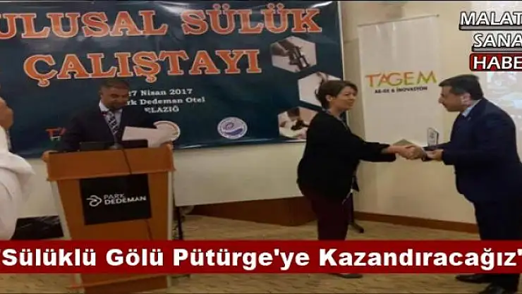 Başkan Mehmet Polat Sülüklü Gölü Pütürge'ye Kazandıracağız