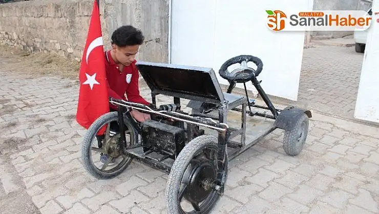 14 Yaşında kendi elektrikli aracını yaptı
