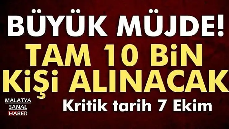 10 bin sözleşmeli Personel Alınacak 