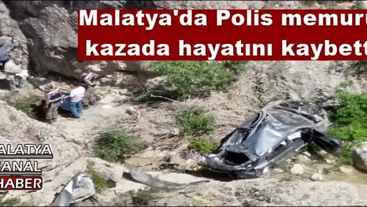 Malatya'da Polis memuru  kazada hayatını kaybetti