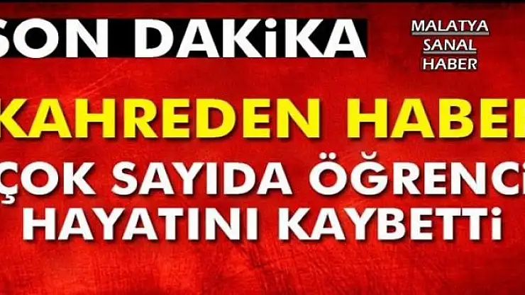 Adana'da Facia 12 öğrenci hayatını kaybetti