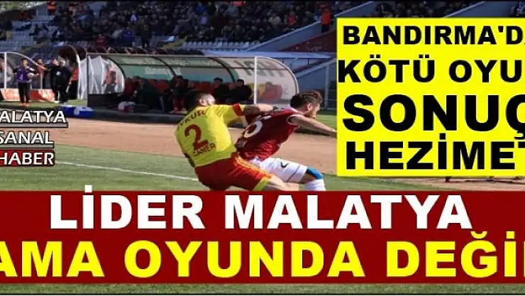 Bandırmaspor: 5 - Evkur Yeni Malatyaspor: 0
