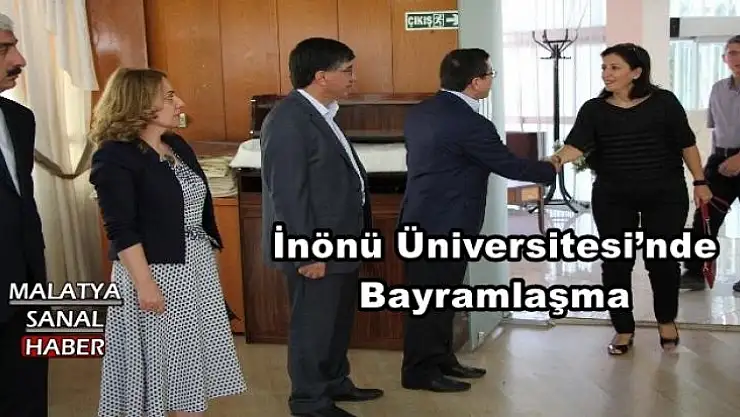 İnönü Üniversitesi´nde  Bayramlaşma