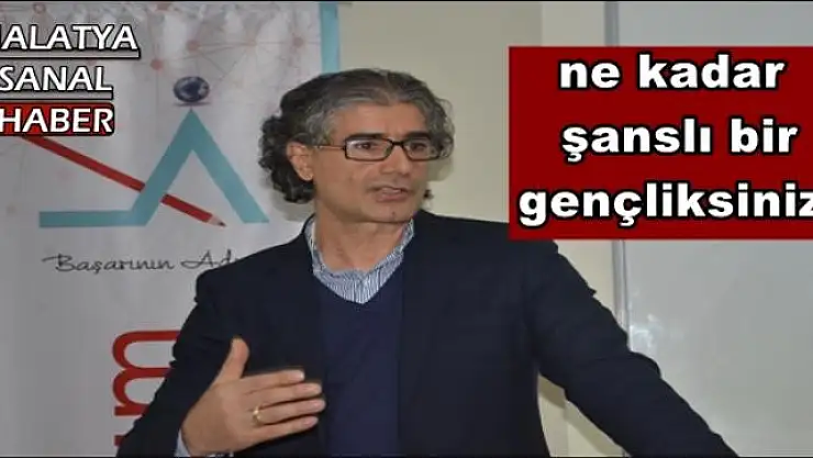 Özdemir:Ne kadar  şanslı bir  gençliksiniz
