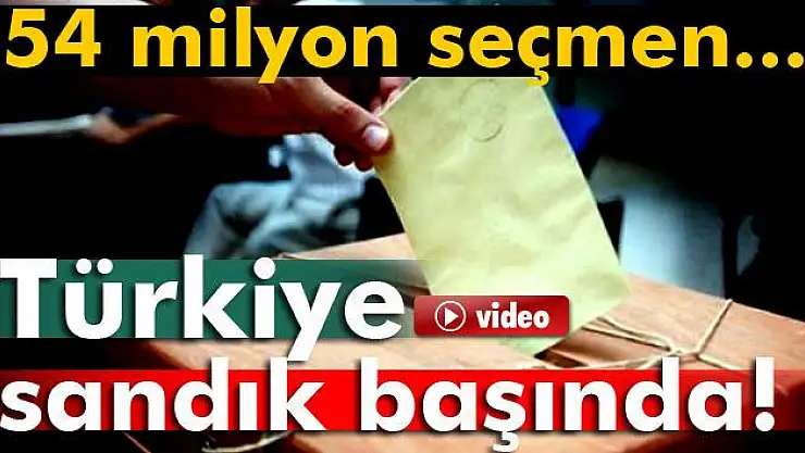 Türkiye sandık başında!