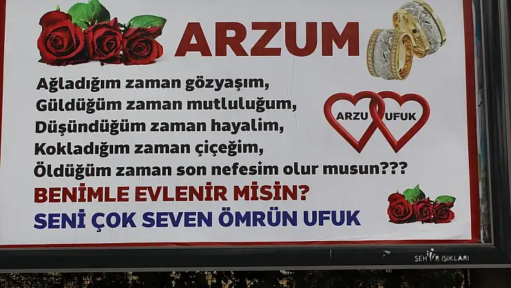 Malatya´da İlginç Evlenme Teklifi 