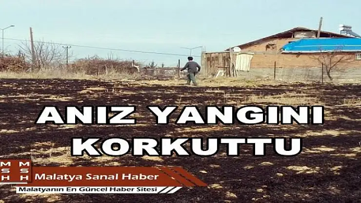 AKÇADAĞ'DA KORKUTAN YANGIN