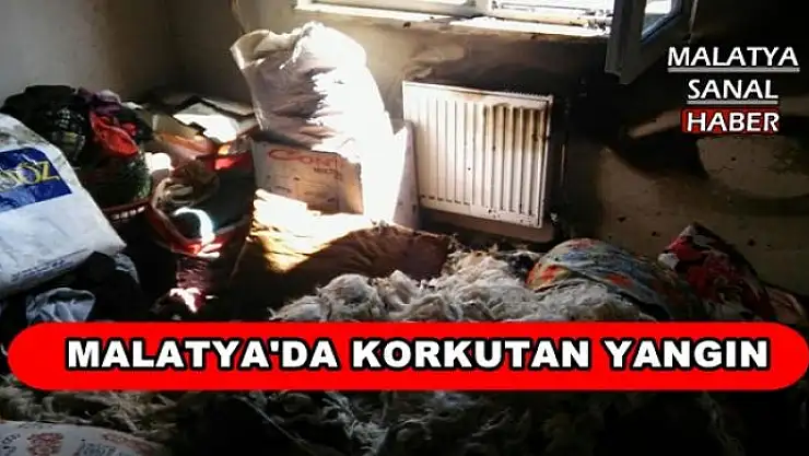 MALATYA'DA KORKUTAN YANGIN
