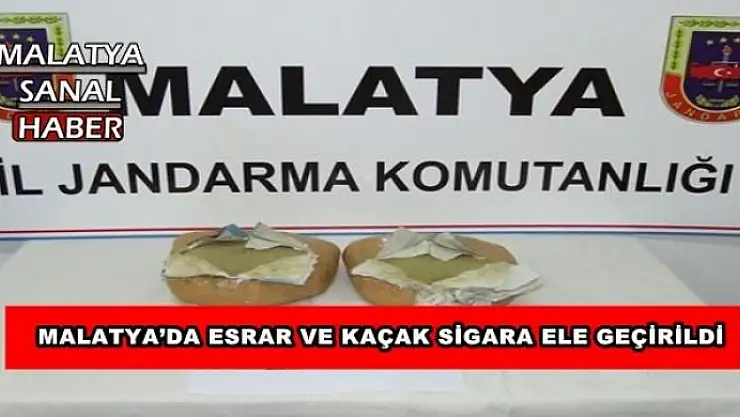 MALATYA´DA ESRAR VE KAÇAK SİGARA ELE GEÇİRİLDİ