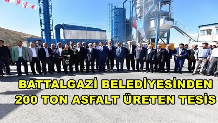 BATTALGAZİ BELEDİYESİNDEN 200 TON ASFALT ÜRETEN TESİS