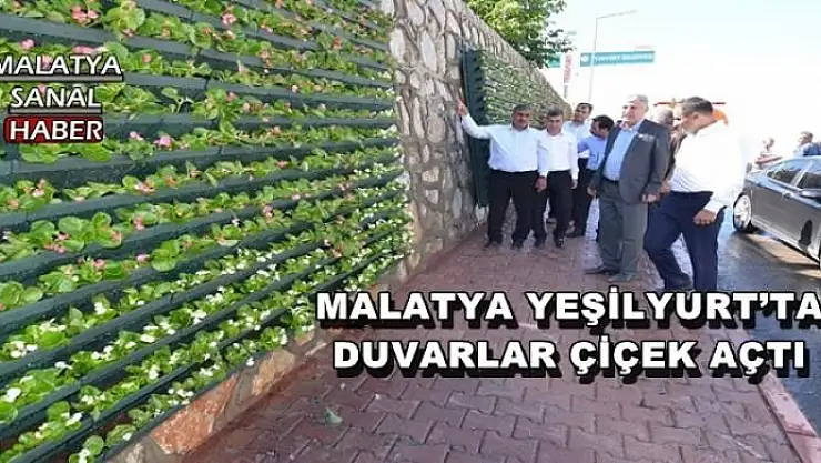 MALATYA YEŞİLYURT´TA DUVARLAR ÇİÇEK AÇTI 