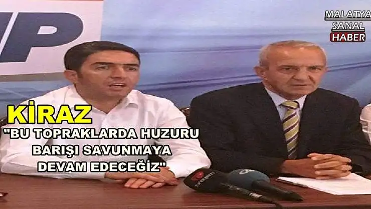 '''BU TOPRAKLARDA HUZURU BARIŞI SAVUNMAYA  DEVAM EDECEĞİZ'''