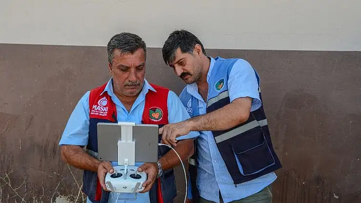 Malatya'da Kaçak su kullanımına havadan takip