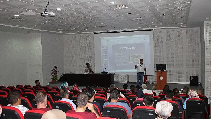 'Sağlık çalışanlarına yangın güvenliği eğitimi'