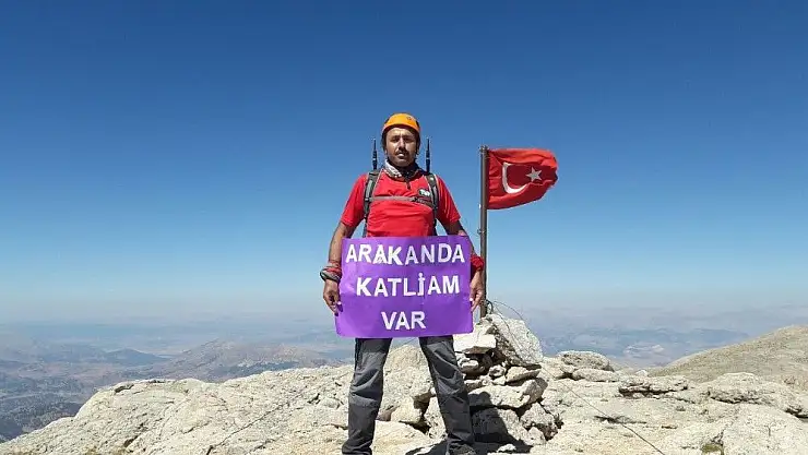 'Kahramanmaraşlı dağcılar Arakan için tırmandı'