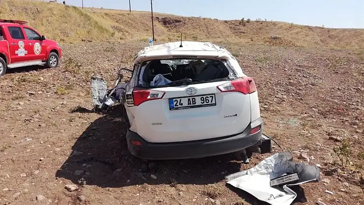 Malatya'da Otomobil takla attı: 3 yaralı