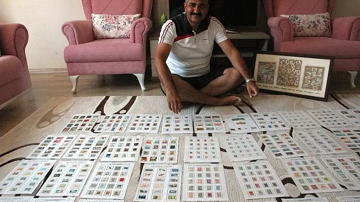 '34 yılda 3 bin 400 pul topladı'