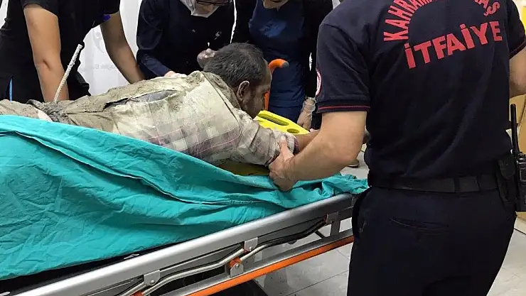 'Sırtına saplanan demirle hastaneye götürüldü'