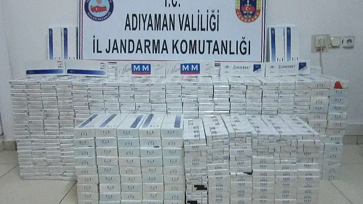 'Jandarma kaçak sigara ele geçirdi'