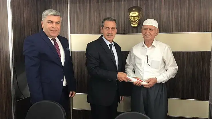 'Ahilik Kültürünü yaşatan esnaf ve sanatkara başarı belgesi'