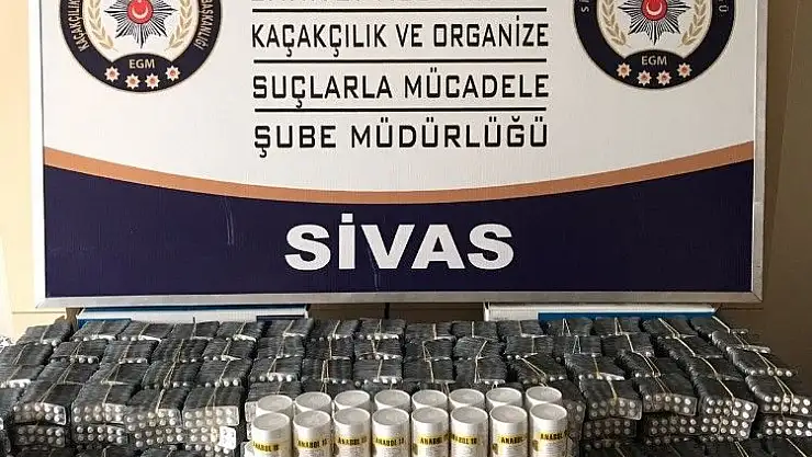 'Sivas´ta yasaklanmış cinsel uyarıcı hap ele geçirildi'