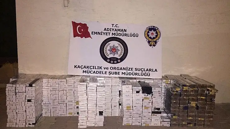 'Adıyaman´da kaçak sigara ele geçirildi'
