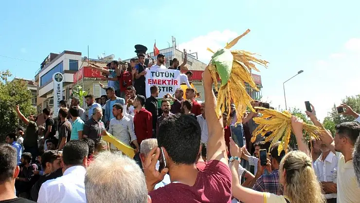 'Adıyaman´da tütüncülerin eylemi sürüyor'