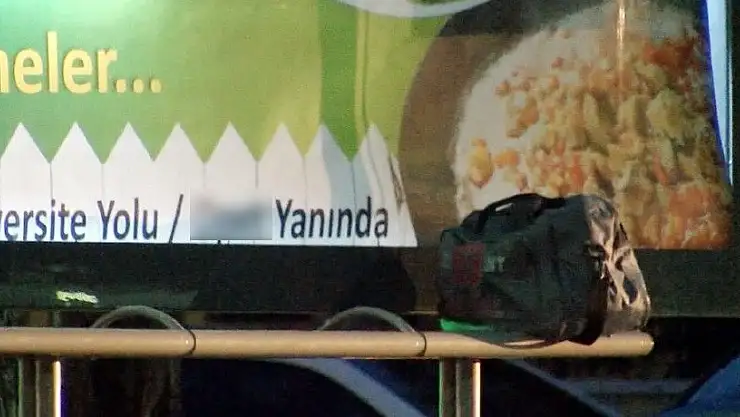 'Sivas´ta otobüs durağında unutulan çanta paniğe neden oldu'