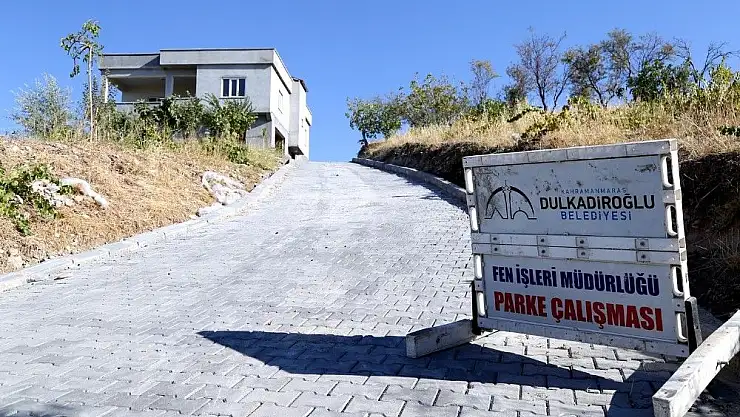 'Dulkadiroğlu´ndan kırsal mahallelere 400 bin metrekare kilit parke'