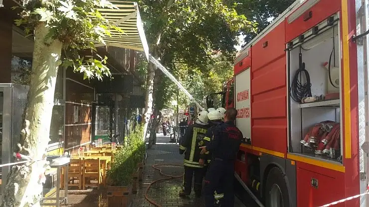 'İş yerindeki baca yangını korkuttu'