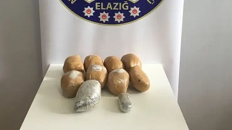 'Elazığ´da 9 kilo esrar ele geçirildi'