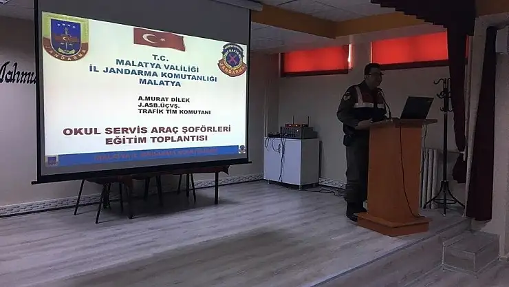 Jandarmadan okul servis şoförlerine eğitim