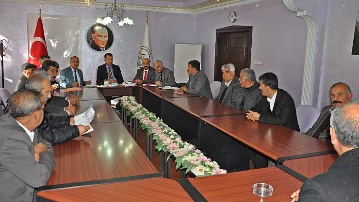 'Erkenek grup içme suyu birliği toplantısı düzenlendi'