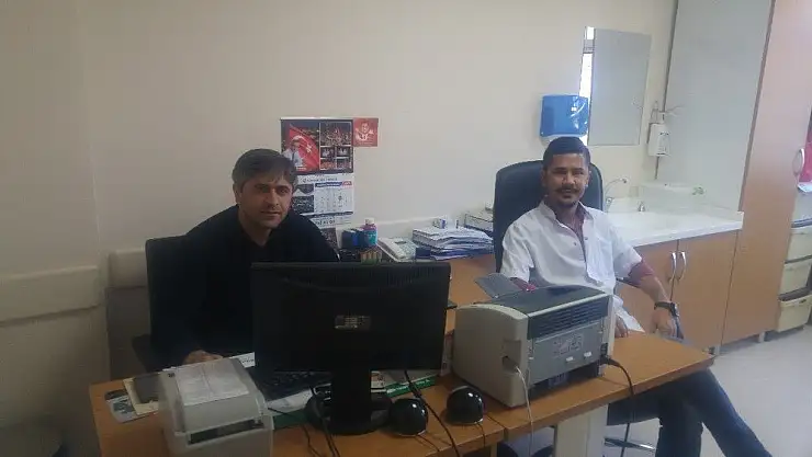 'Kulak burun boğaz uzmanı göreve başladı'