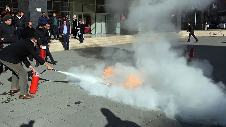 'Özbelsan personeline yangın eğitimi'