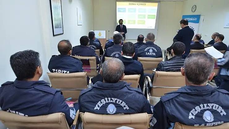 Yeşilyurt Belediyesinden zabıtalara eğitim