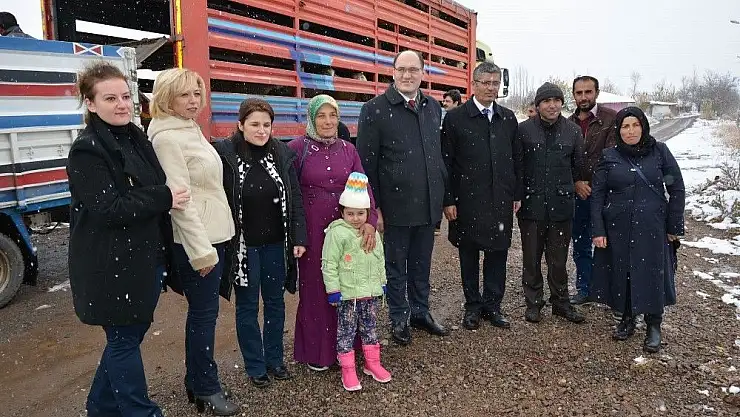 'Suşehri´nde genç çiftçilere küçükbaş hayvan dağıtıldı'